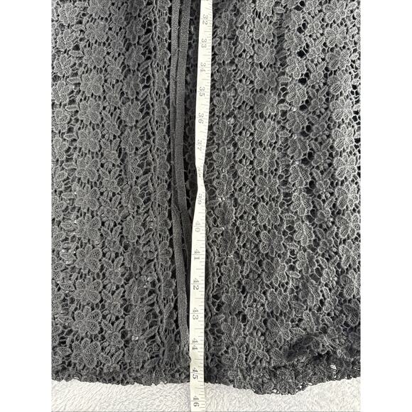 Women’s Long Line Cardigan Crochet Open Knit Lace Witchy Whimsigoth Fairy Grunge - Picture 7 of 7